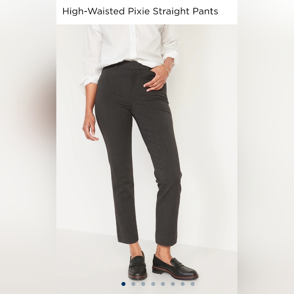 High-Waisted Pixie Straight Pants